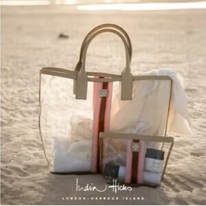 India Hicks London Bal Harbour Transparent Travel Pouch Pink Sands